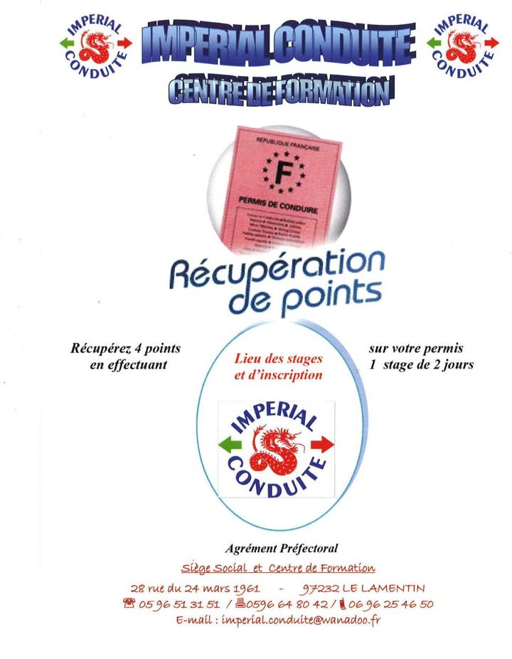 Récupération de points Fort-de-France